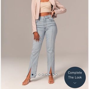 Abercrombie curve love ultra high rise jean